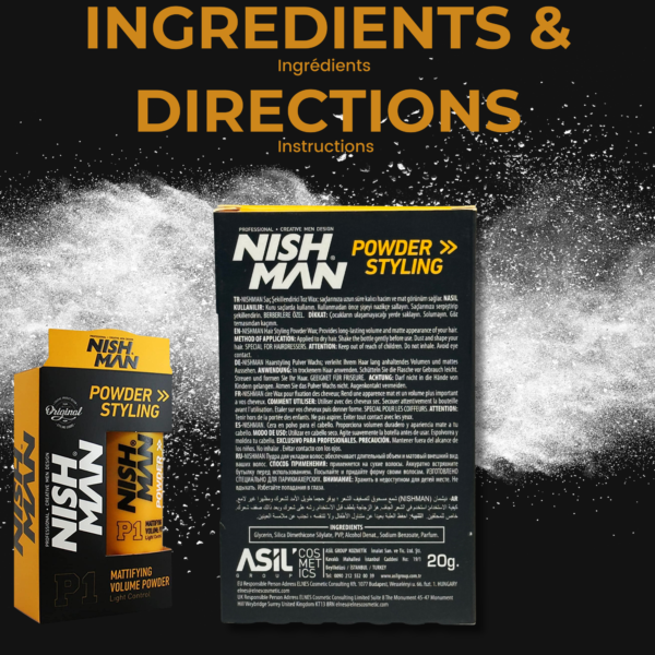 Men's Hairstyling Kit with Nishman Powder Wax - Image 3