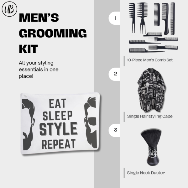 Men's Hairstyling Kit with Nishman Powder Wax - Image 4